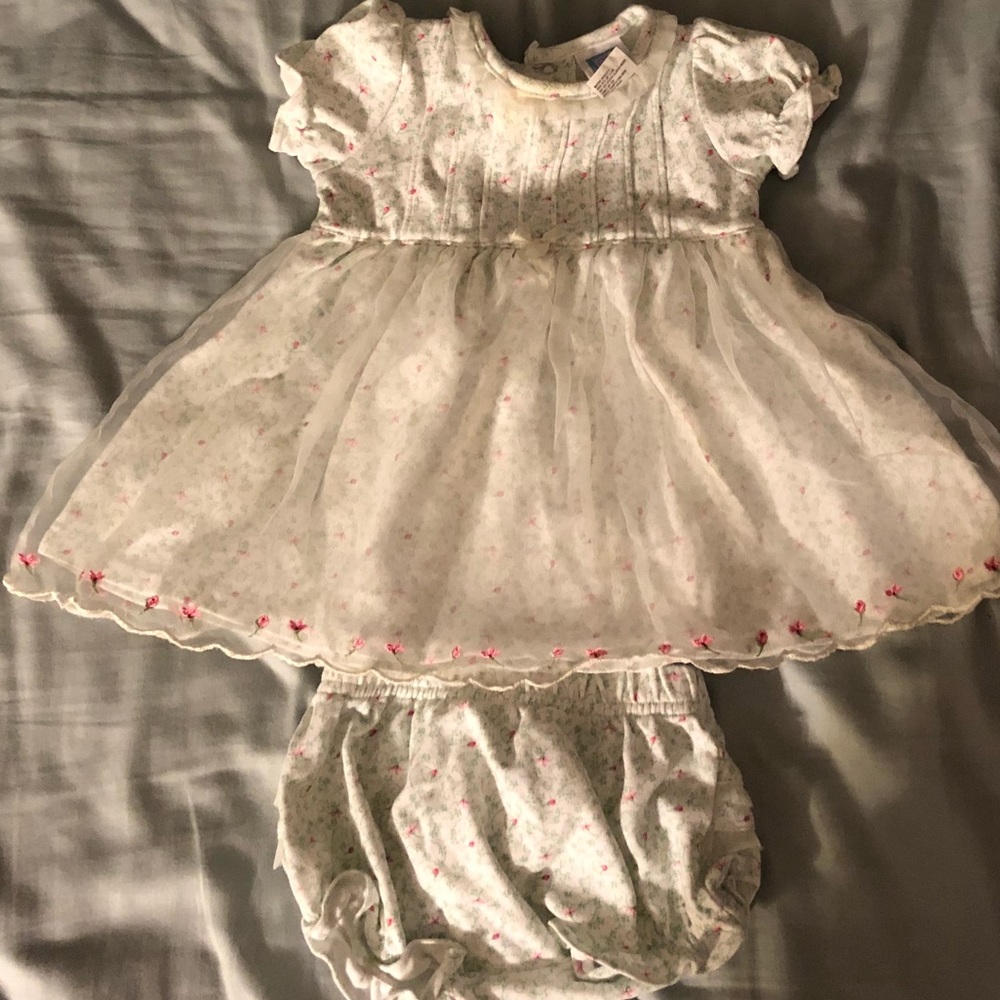 Girls dress and bloomers 6 mo